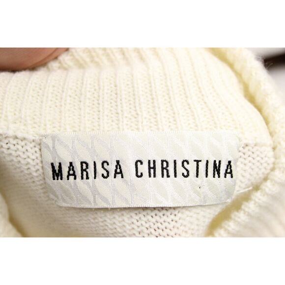 VTG 80s 90s Marisa Christina Sweater Embroidered Heavily Beaded XL Tunic - Picture 4 of 7